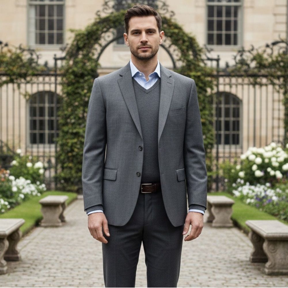 🔥 Take 50% OFF- Jos. A. Bank Men's Gray Suit Blazer